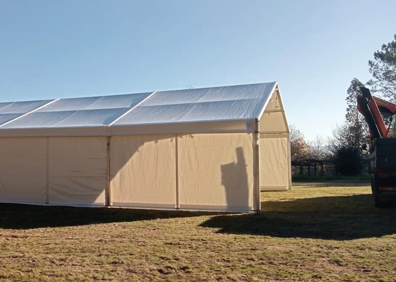 Variedad de opciones de carpas